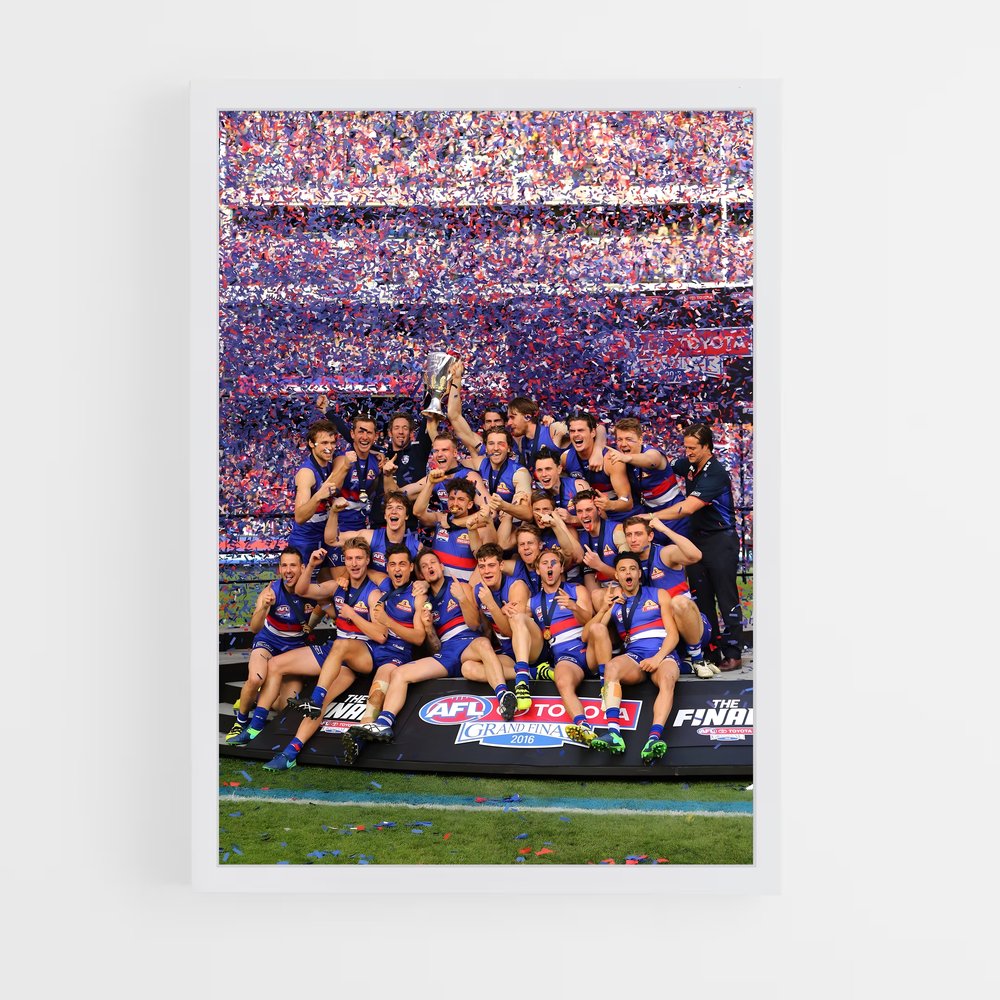 Poster Victoire des Bulldogs – affiche Football australien (vue 3)